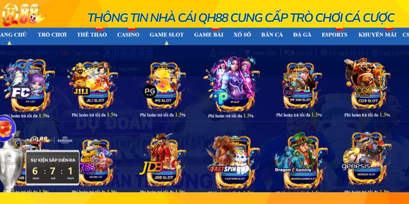 Lựa chọn trò chơi ở nhà cái luôn đa dạng, phong phú 